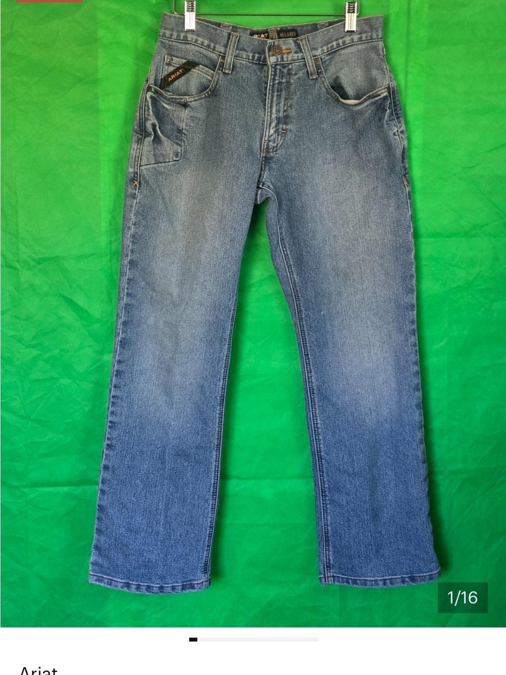 Ariat M4 Relaxed Boot Rebar Jeans 30x30 Men’s Workwear Denim